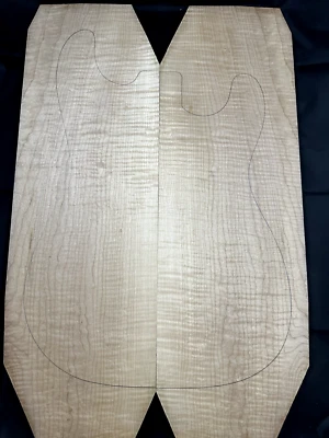 Guitarra Luthier #676 Rizado Arce Drop Top Lam Top Figura Madera Juego a Juego de Libros Foto 1 de 4