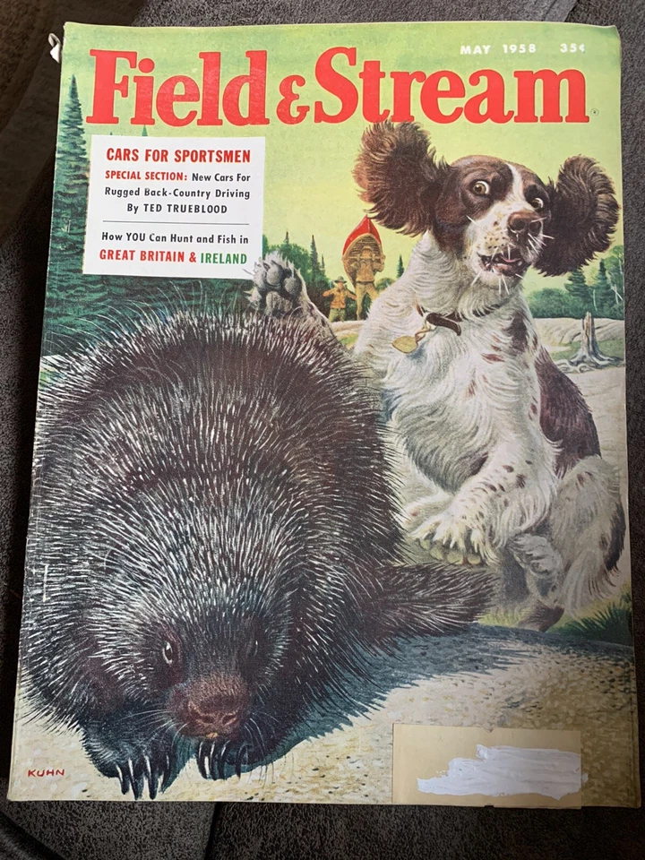 May 1958 Field & Stream Magazine Cars for Sportsmen Great Britain Ireland - Image 1 of 1