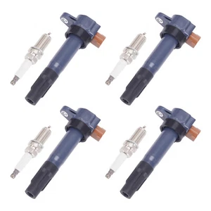 4x Ignition Coil + 4x Spark Plug for Suzuki Grand Vitara 2.4L I4 09 33400-51K40 - Picture 1 of 12