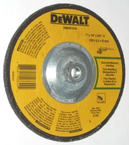 Dewalt DWA4514CH Grinding Wheel 7 x 1/4 x 5/8-11 Type 27 for Concrete Masonry - Picture 1 of 1