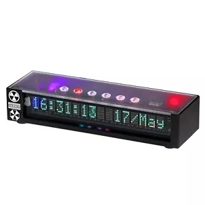 Retro VFD Audio Spectrum Display RGB Home Decor Clock MIC&LINE Sound Level Meter - Picture 1 of 11