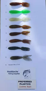 Saltwater Baits - Calico Bass Bait - Rock Cod Bait - Saltwater Plastics - 15 Qty - Picture 1 of 1