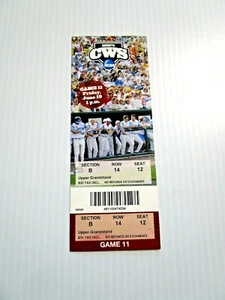 6/19/2009 CWS College World Series Game # 11 LSU v Arkansas Full Unused Ticket - Picture 1 of 2