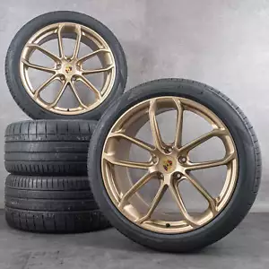 Original Porsche Cayenne Felgen 22 Zoll 9Y3 GT Paket Winterreifen Neodyme Neu - Bild 1 von 3