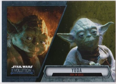 STAR WARS 2016 TOPPS EVOLUTION GOLD PARALLEL INSERT CARD #26 YODA 32/50 - Image 1 of 2