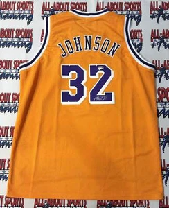 Magic Johnson Authentic Signed Pro Style Jersey Autographed Beckett R1 - Picture 1 of 5