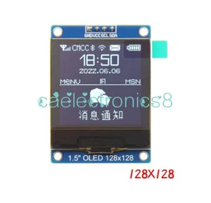 1.5 inch 4PIN OLED module Display Screen SH1107 128*128 IIC I2C for 51 STM32 - Picture 1 of 5