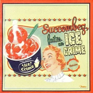 4 servilletas de papel individuales para decoupage y fiesta - helado estilo retro - Imagen 1 de 4