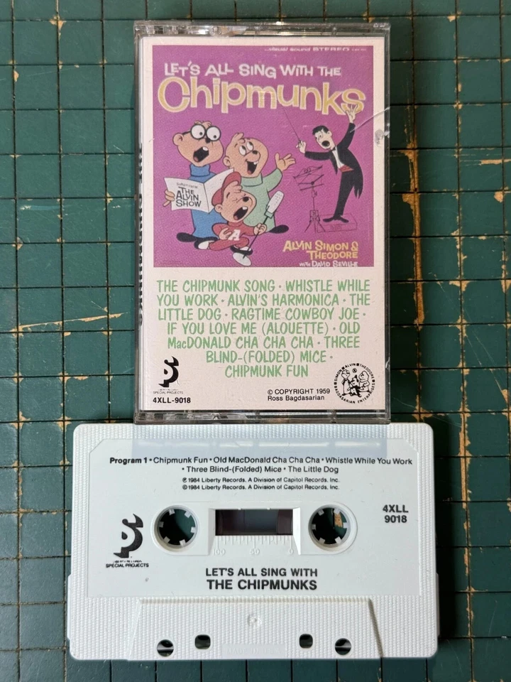 The Chipmunks - Let’s All Sing With The Chipmunks (Music Audio Cassette Tape) - Imagem 1 de 1