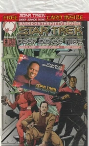 Star Trek: Deep Space Nine 2 casi nuevo/casi nuevo+ sellado de fábrica con tarjeta Malibu Comics 1993 - Imagen 1 de 1