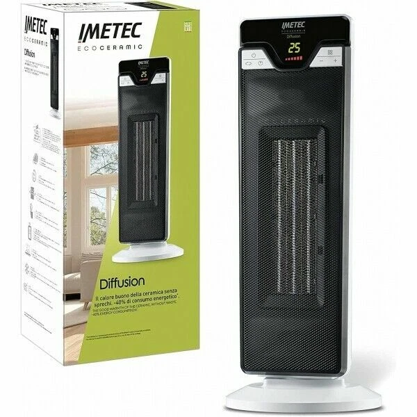 Imetec Termoventilatore Diffusion Ceramico Torre Oscillante 2200W Basso Consumo - Immagine 1 di 1