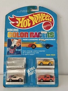 Hot Wheels Micro Color Racers #3226 Race Pack Pink Rare Vintage 1988  - Picture 1 of 4