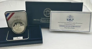 2002-W US Military Academy Bicentennial Commemorative Proof Silver Complete Set - Picture 1 of 6