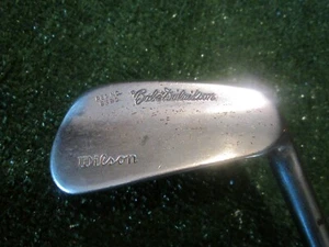 RARA Mazza da golf Babe Didrikson Autograph 7 ferri di Wilson impugnatura 2 bandiere - Foto 1 di 13