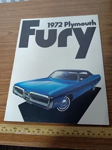 1972 Plymouth Fury Dealership Showroom Advertising Sales Promotional Book - Picture 1 of 1
