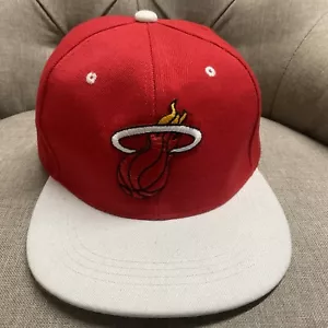 Miami Heat Red 2 Tone Adjustable Snapback Hat Cap - Picture 1 of 19