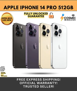 Apple iPhone 14 Pro 512GB Unlocked 5G (GSM + CDMA) - Excellent - Picture 1 of 11