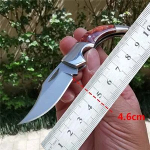 4.72 Inch Hand Forged Small Portable Mountaineering Camping Pocket Folding Knife - Picture 1 of 7