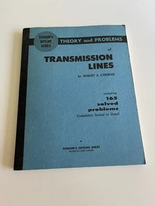Theory And Problems Of Transmission Lines - Robert Chipman Trade PB - Picture 1 of 13