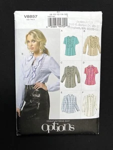 Vogue 8857 Misses Blouse & Tunic Vogue Easy Options 2012 Pattern size 8-16 Uncut - Picture 1 of 2