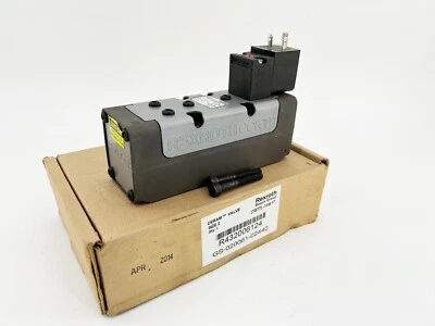 New Rexroth R432006124 Solenoid Valve 5 Port 2 Position 120Vac 150PSI