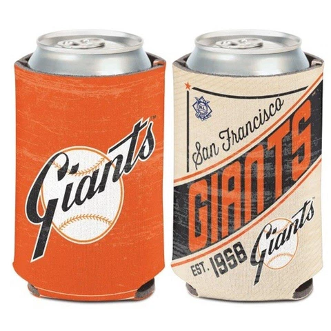 San Francisco Giants 12oz Two Sided Vintage Can Cooler [NEW] Holder Foam Koozie Cover