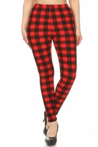 Red Plaid Leggings for Women for sale | eBay