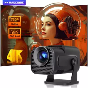 Magcubic HY320 Mini Newly Native 720P Android 11 4K Projector 300ANSI Wifi6 BT5. - Picture 1 of 8