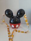 DISNEY MICKEY W/ PANTS POPCORN CONTAINER HOLDER SOUVENIR WITH STRAP