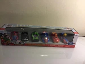 Marvel Super Hero Adventures 6-Pack Vehicle Set Ages 3 And Up NEW - Picture 1 of 10
