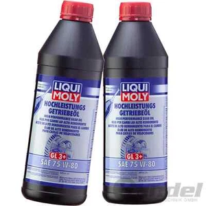 2x1L LIQUI MOLY Aceite Motor (GL3 SAE 75W-80 Apto para BMW Mercedes Opel Volvo - Imagen 1 de 2