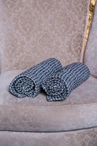 Toallas de baño de lino toalla de spa sauna lino natural suave eco gofre lino lavado a la piedra - Imagen 1 de 6