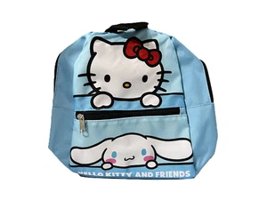 Sanrio Hello Kitty & Cinnamoroll Mini Backpack 10.5" Blue Hello Kitty & Friends - Picture 1 of 2