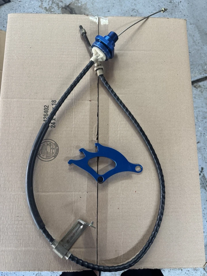 Kit de cable de embrague ajustable BBK y cuadrante con ajustador de cortafuegos para Mustang 79-95 Foto 1 de 3