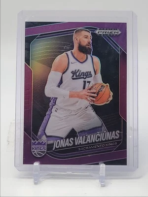 JONAS VALANCIUNAS 2024-25 PANINI PRIZM BLACK PURPLE KINGS /99 Q5722 - Image 1 of 2