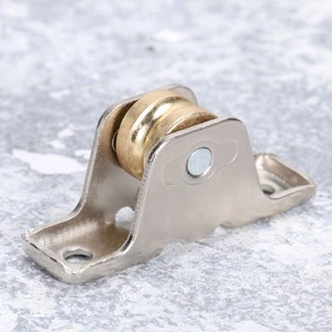 4 Stück Schiebetür Riemenscheibe Flügel Fensterstange Gleiter für Gardinenschiene Schiene - Bild 1 von 11