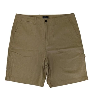 Saturdays New York City Tan Beige Chino Shorts Men's 36 100% Cotton Carpenter - Picture 1 of 5