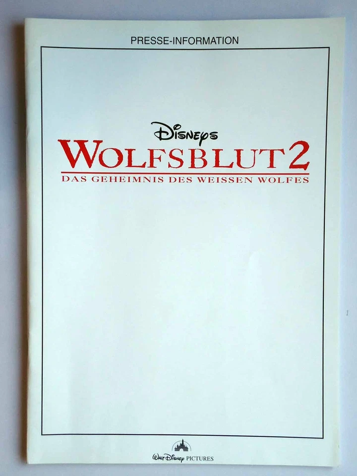 Wolfsblut 2 - Das Geheimnis des weißen Wolfs - Scott Bairstow - Presseheft - Bild 1 von 1
