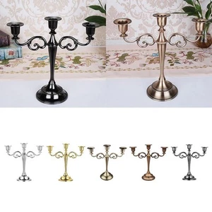 3-armed candle holder dining table candlestick church candle - Picture 1 of 15