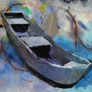 Jens Jensen Robert Cronin Boot zeitgenössisch Contemporary sign Aquarell 1983 - Picture 1 of 4