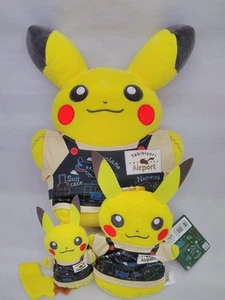 Pokemon Center Pikachu Plush Toy TABIBIYORI Chalk Style AIRPORT Take Me Japan - Picture 1 of 8