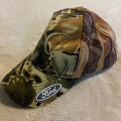 Gorra de béisbol ajustable trasera malla Corwin Camuflada Ford Trucker Hat talla única exterior Foto 1 de 4