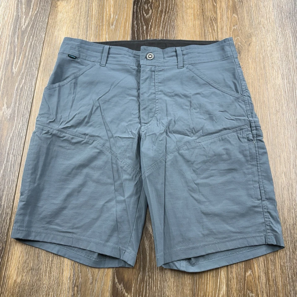 Shorts Kuhl Renegade Masculino 34 Azul Caminhada Acampamento Mountain Trek Trail Gorp Core - Imagem 1 de 4