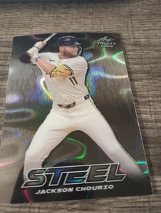 2023 Leaf Trinity Mega Box - Steel Jackson Chourio #S-37 Silver Lava (RC) - Picture 1 of 1