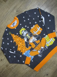 Suéter Naruto Shippuden Ramen Feo Navidad Vacaciones ~ Talla Grande Nuevo sin Etiquetas - Imagen 1 de 7