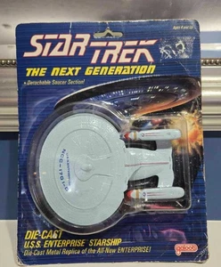 Vintage Sealed Galoob Star Trek Next Generation Enterprise DieCast New Old Stock - Bild 1 von 2