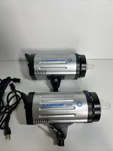 Flashpoint 1220 Studio Flash Light Set - Tested and Working - Picture 1 of 9