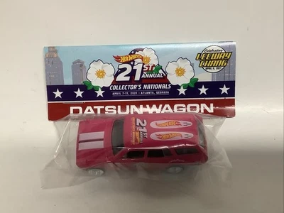 Hot Wheels 21st Annual Collectors Nationals Datsun Wagon-Leeway Chang Baggie Car - Image 1 of 3