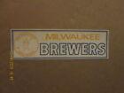 Mlb Milwaukee Brewers Vintage Circa 1970'S Team Logo Baseball Bumper Sticker