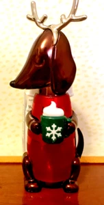 HOT COCOA DOG WALLFLOWER FRAGRANCE PLUG Bath Body Works DACHSHUND SCENT CONTROL - Picture 1 of 2